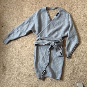 gray sweater dress